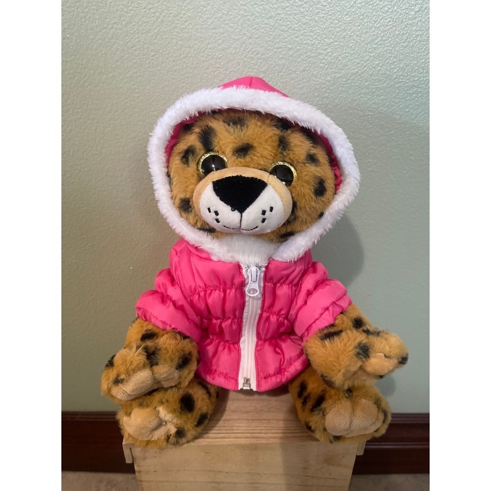 Cheetah Cub Plush The Bear Factory 2001 Vintage Sparkly Eyes Stuffed Animal Used